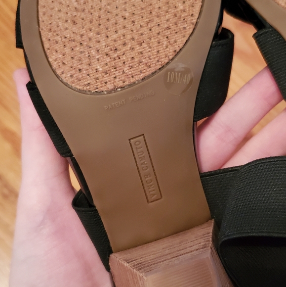 Vince Camuto Ellamae Black Elastic Mars Nappa Heel - Picture 7 of 16